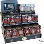 Hanayama Wood Display Stand w/ Video Display + 63 Puzzles