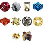Group Set 402 - 2 (Level 8-10) - 20 Metal Puzzles (10 x 2)
