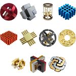 Group Set 402 - 2 (Level 8-10) - 22 Metal Puzzles (11 x 2)
