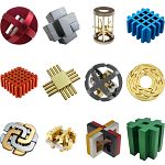 Group Set 402 - 2 (Level 8-10) - 24 Metal Puzzles (12 x 2)