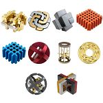 Group Set 402 - 2 (Level 8-10) - 20 Metal Puzzles (10 x 2)