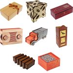 Group Set 403-Full Set: 16 Wood Puzzle Boxes (8 x 2)