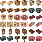 Group Set 403-Full Set: 36 Wood Puzzle Boxes (18 x 2)