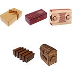 Group Set 403-1 (Level 5-7) - 8 Wood Puzzle Boxes (4 x 2)