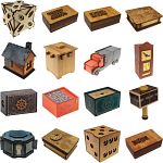 Group Set 403-2 (Level 8-10) - 32 Wood Puzzle Boxes (16 x 2)