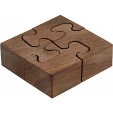 Wooden Spiral - Wedge Key Puzzles