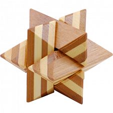 Bamboo Wood Puzzle - Star