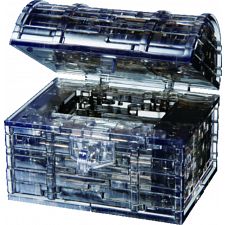 3D  Crystal Puzzle - Treasure Chest (Black)