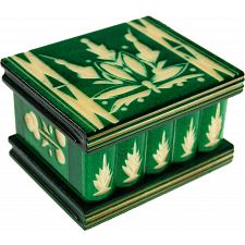 Romanian Puzzle Box - Small Green