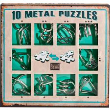 10 Metal Puzzle Set - Green