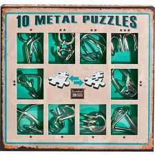 10 Metal Puzzle Set - Green - 