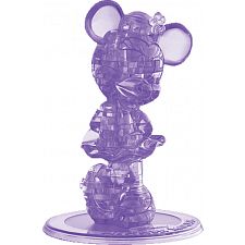 3D Crystal Puzzle - Minnie Mouse 2 (Purple)