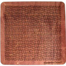 Wooden Fractal Tray Puzzle - Wunderlich Curve 2