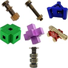 Group Set 402 - 1 (Level 5-7) - 14 Metal Puzzles (7 x 2)