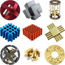 Group Set 402 - 2 (Level 8-10) - 18 Metal Puzzles (9 x 2)
