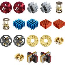 Group Set 402 - 2 (Level 8-10) - 18 Metal Puzzles (9 x 2)