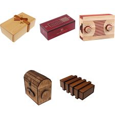 Group Set 403-1 (Level 5-7) - 10 Wood Puzzle Boxes (5 x 2)