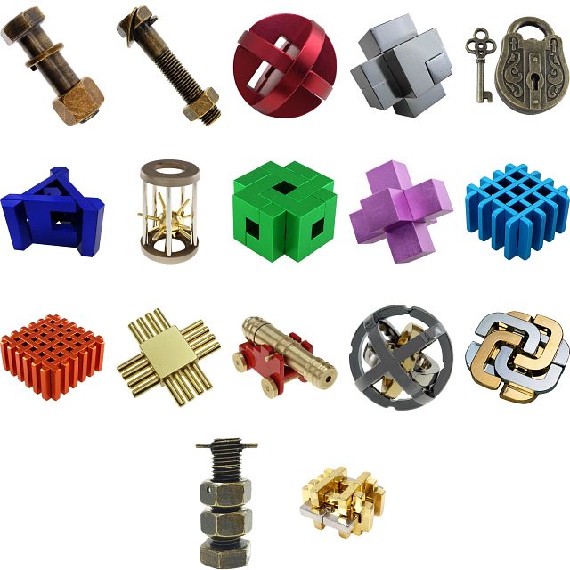 Group Set 402 - 36 Metal Puzzles (18 x 2)