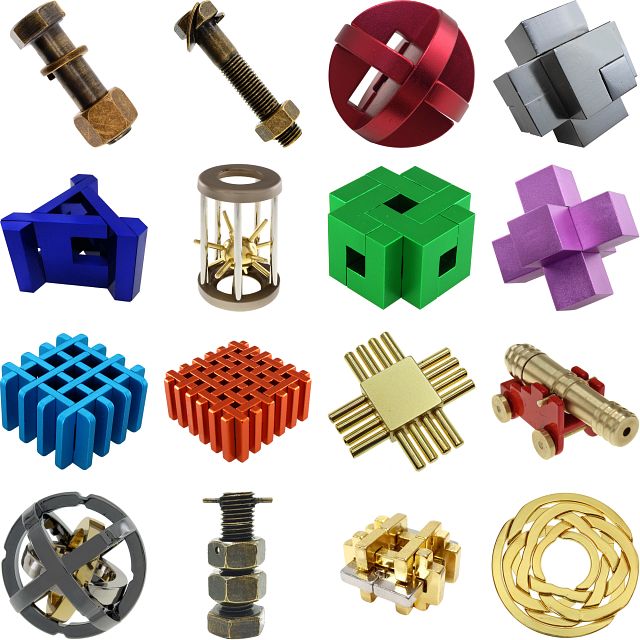 Group Set 402 - 36 Metal Puzzles (16 x 2)